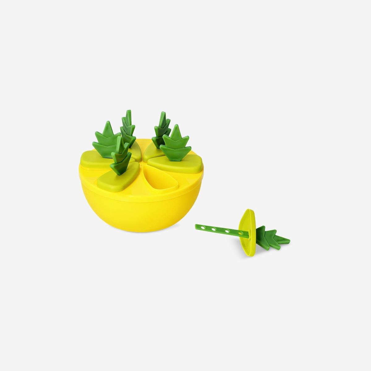 Yellow Pineapple Ice Lolly Moulds - 6 Pcs