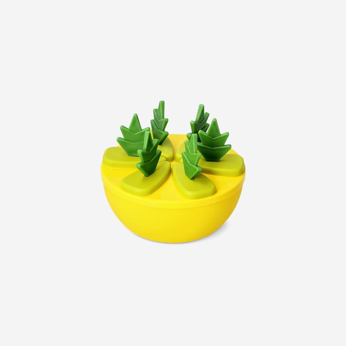 Yellow Pineapple Ice Lolly Moulds - 6 Pcs