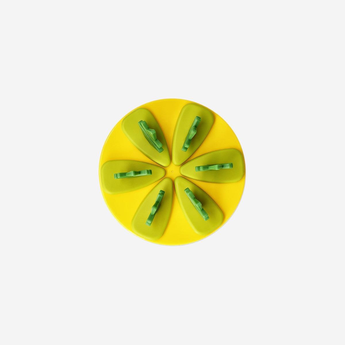 Yellow Pineapple Ice Lolly Moulds - 6 Pcs