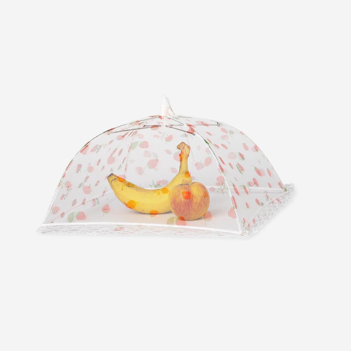 Red Strawberry Print Food Umbrella