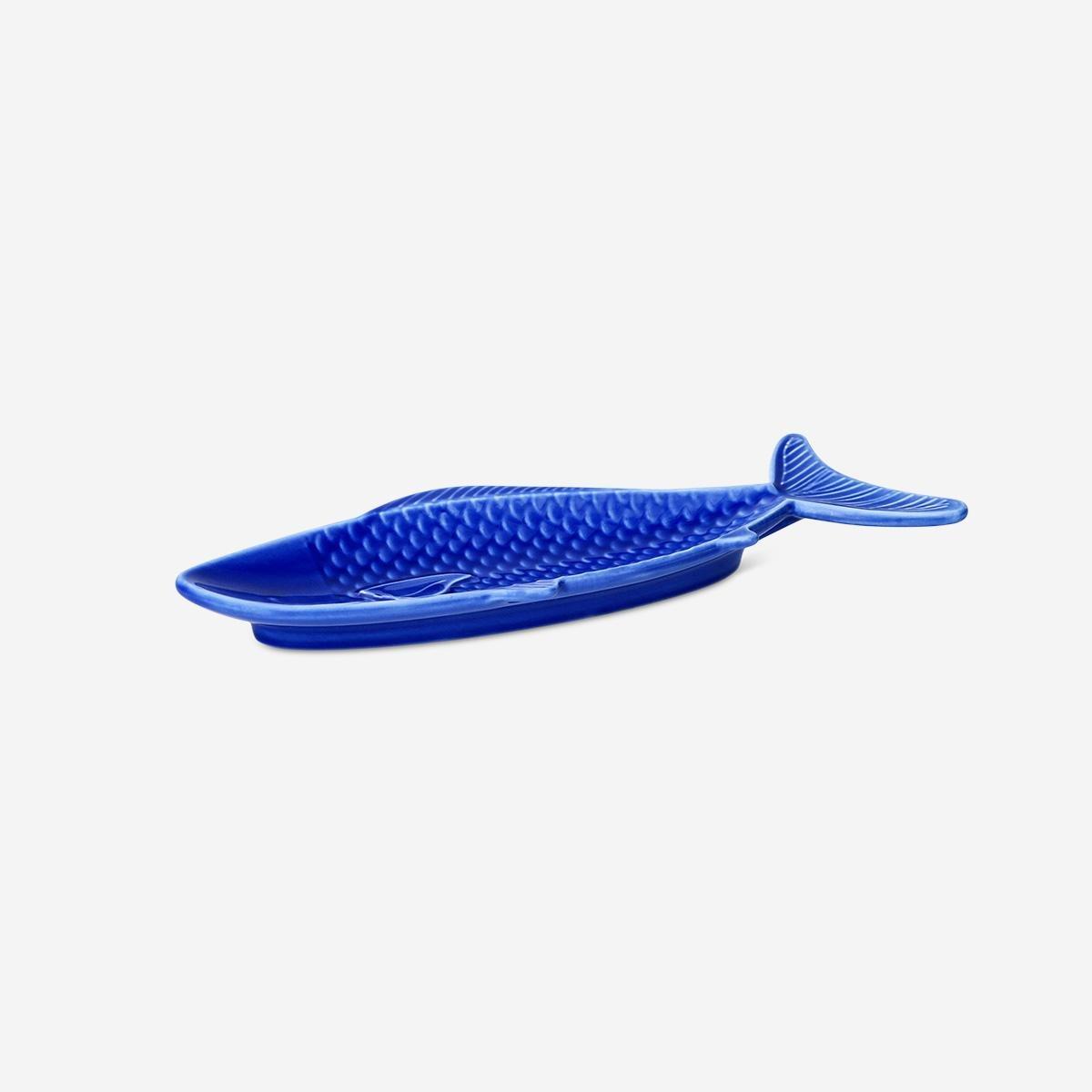 Blue Fish Serving Plate . 26 Cm