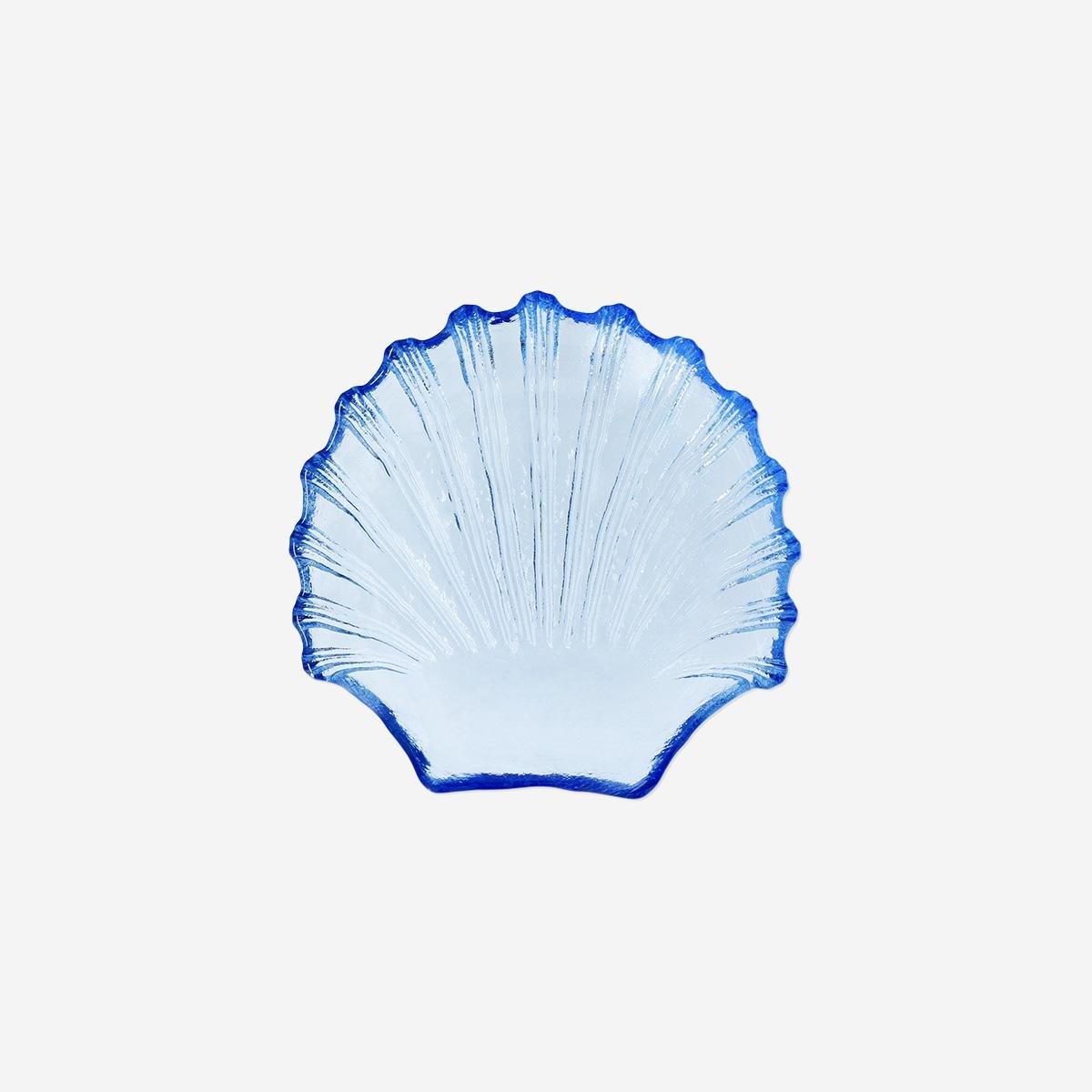 Blue Seashell Bowl . 13 Cm