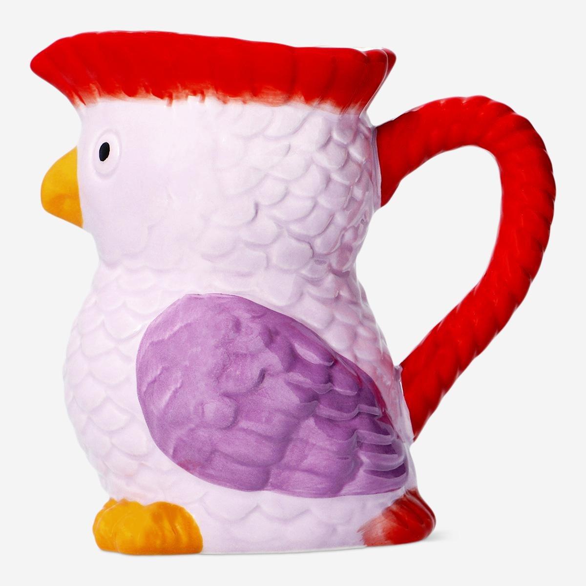 Multicolour Tropical Bird Jug - 500 Ml
