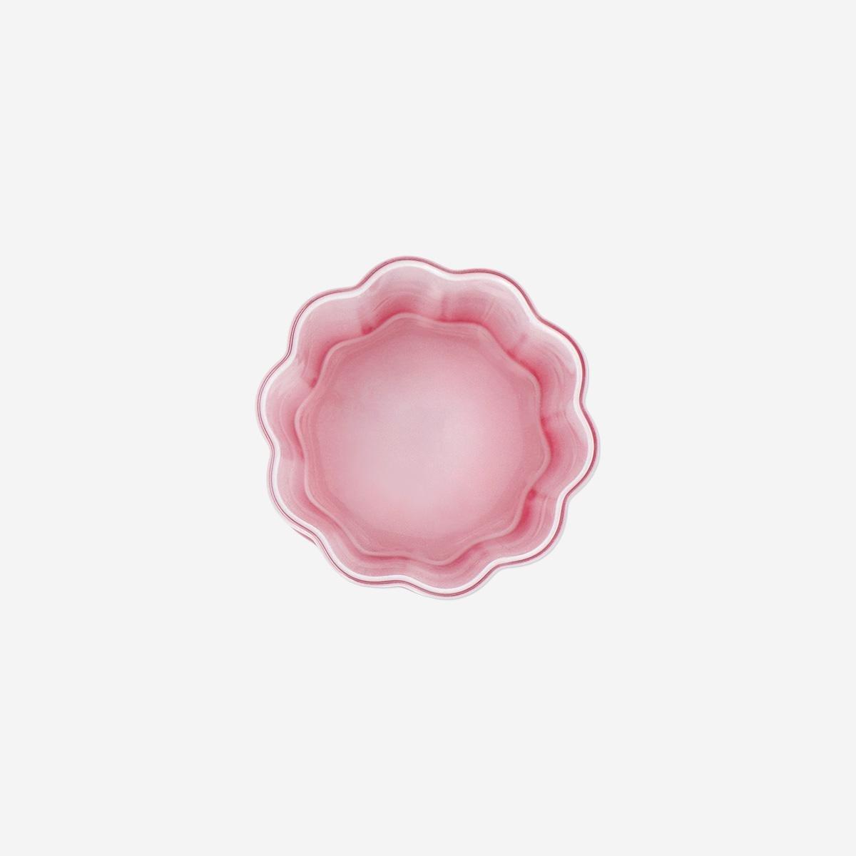 Pink Drinking Glass With Frosted Finish - 250 Ml