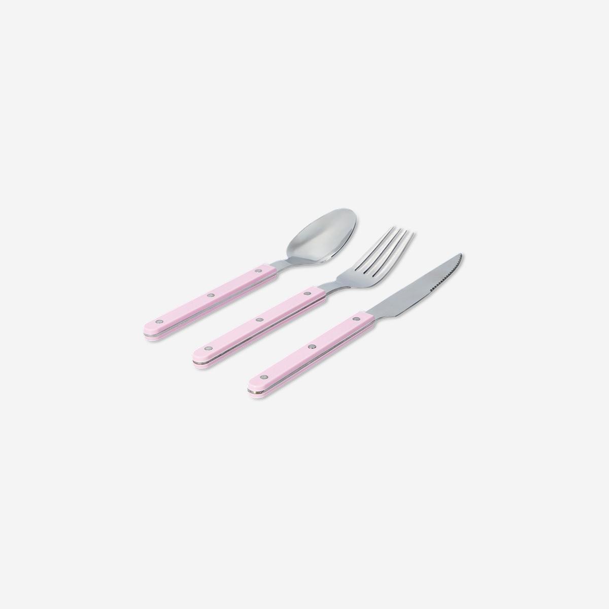 Pink Cutlery Set, 3 Pcs