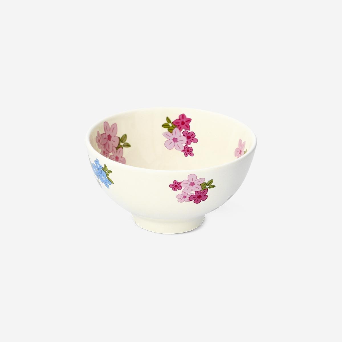 Multicolour Blossom Print Bowl - 10 Cm