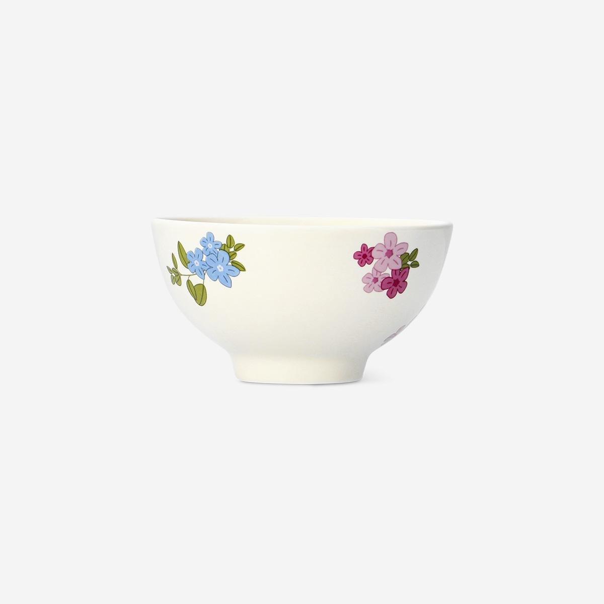 Multicolour Blossom Print Bowl - 10 Cm