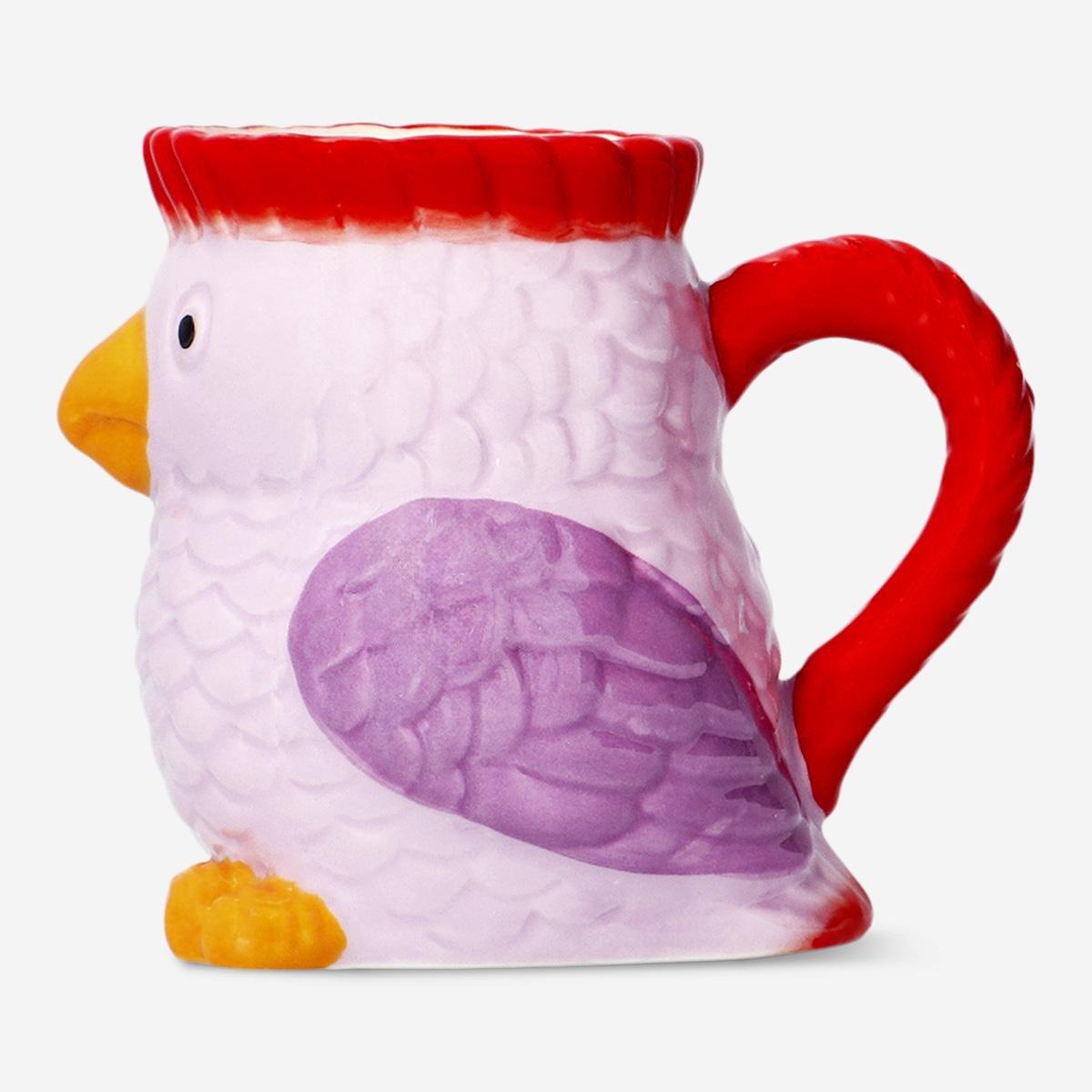 Multicolour Tropical Bird Mug - 250 Ml