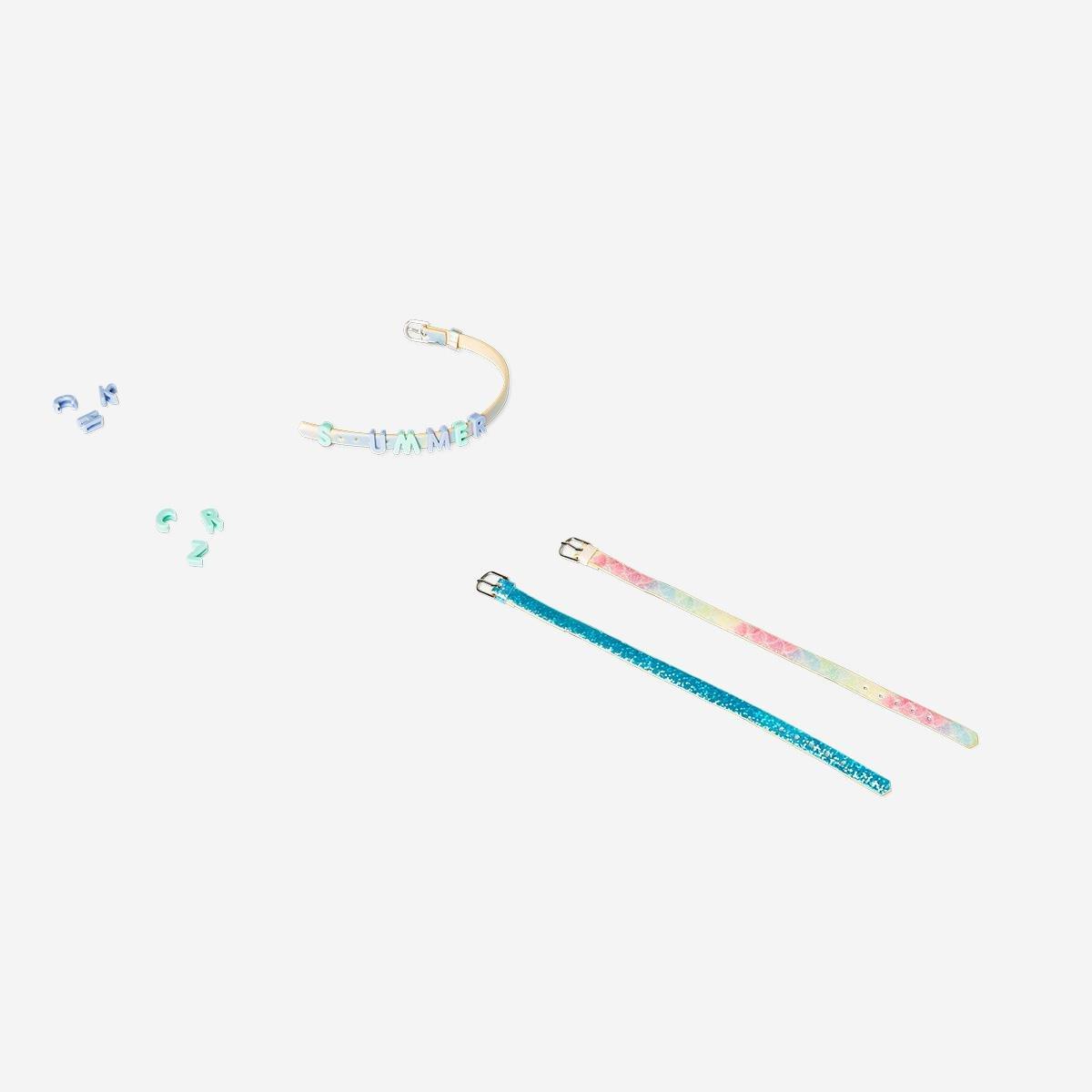 Multicolour Bracelet Kit With Letters