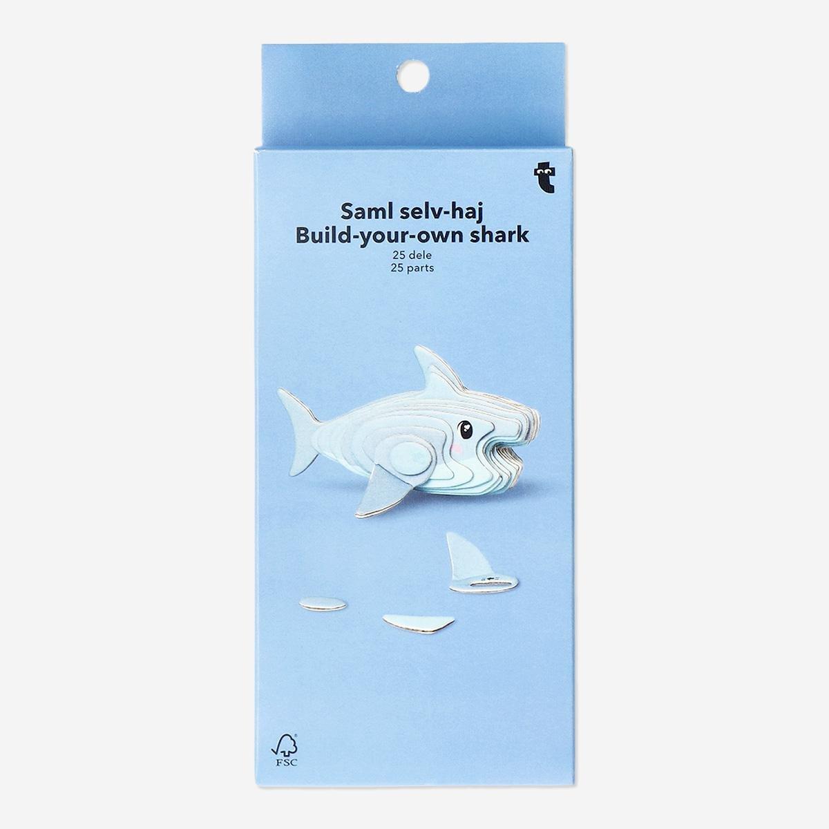 Blue Diy 3D Shark
