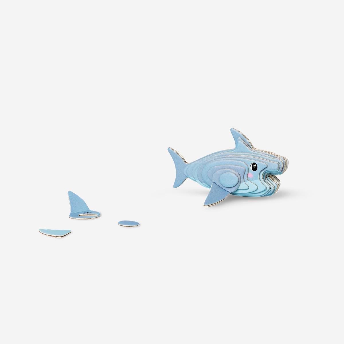 Blue Diy 3D Shark