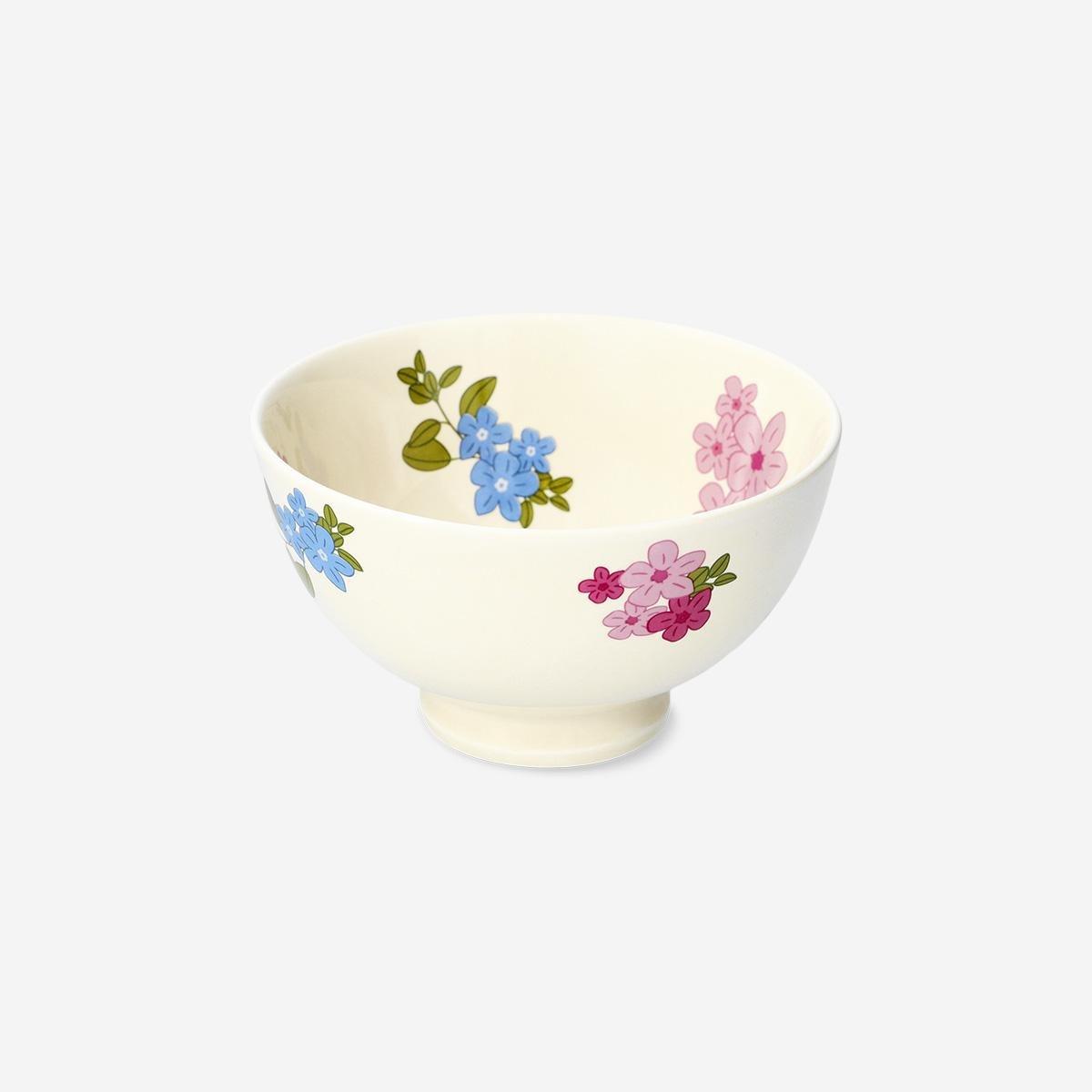 Multicolour Blossom Print Bowl - 12 Cm