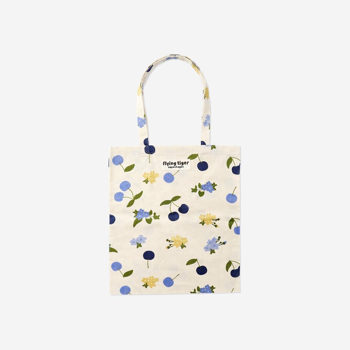Multicolour Tote Bag With Cherries