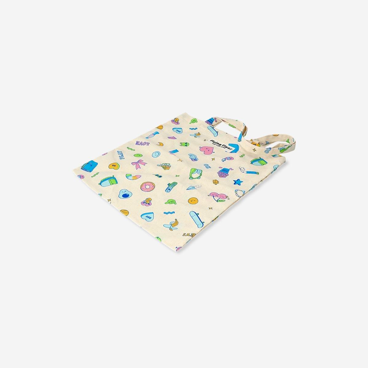 Multicolour Icons Tote Bag