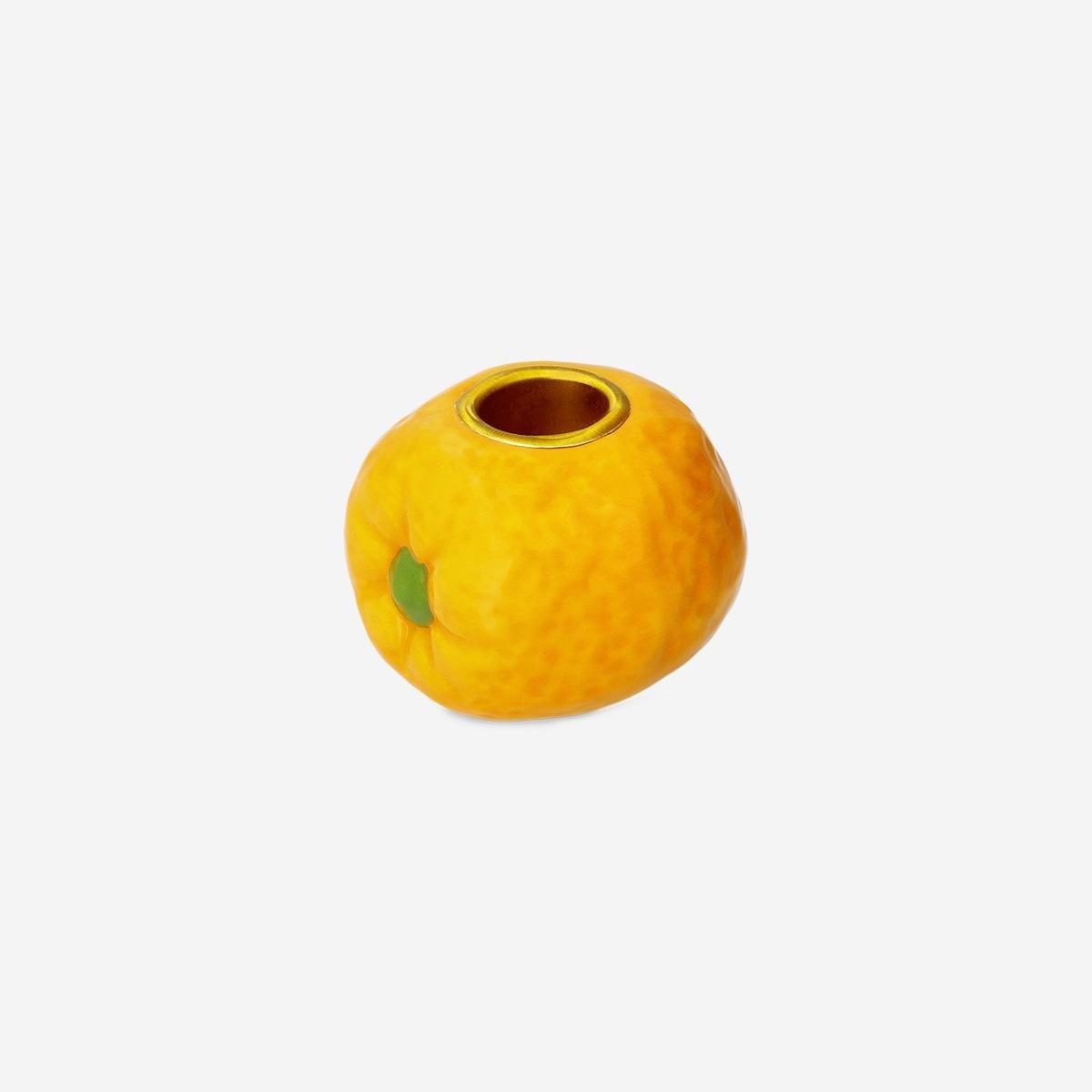 Orange Candle Holder - 7 Cm