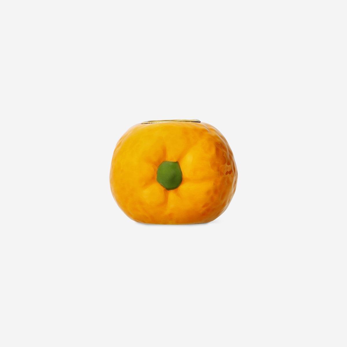 Orange Candle Holder - 7 Cm
