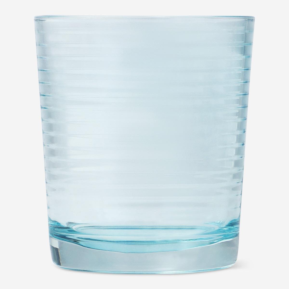 Blue Drinking Glass - 390 Ml