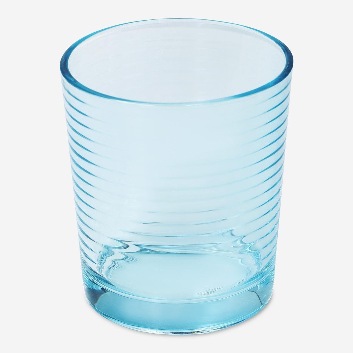 Blue Drinking Glass - 390 Ml