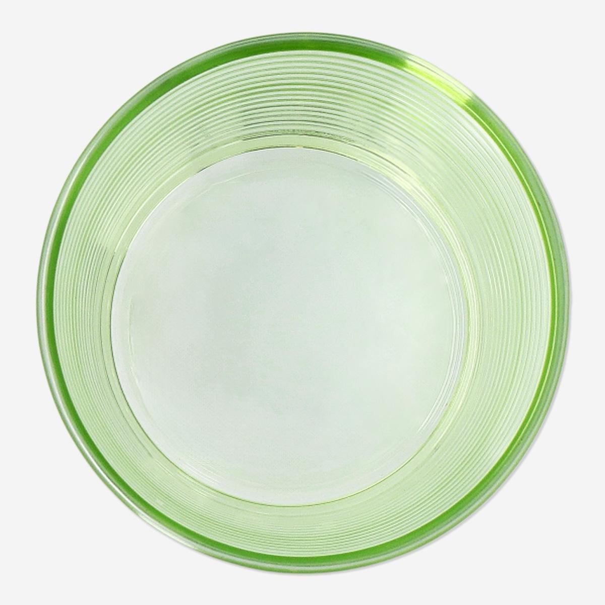 Green Drinking Glass - 390 Ml