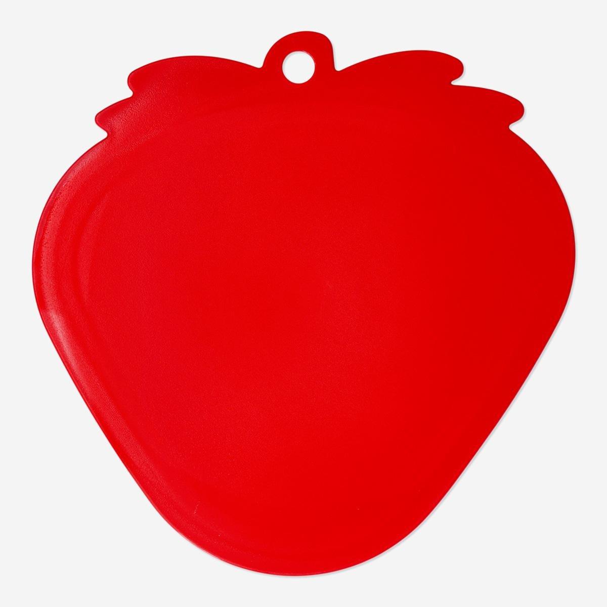 Red Strawberry Shaped Cutting Board