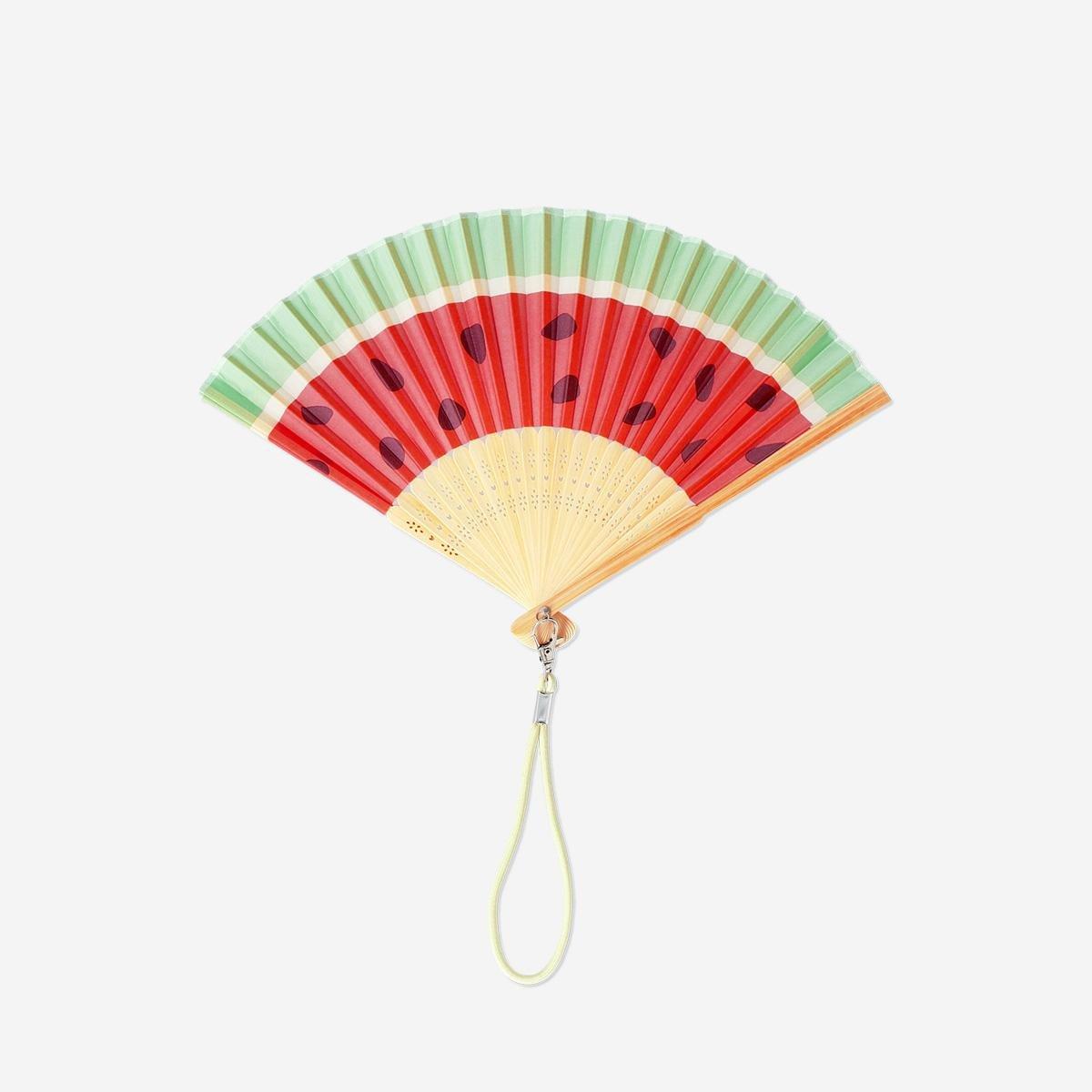 Multicolour Watermelon Foldable Fan