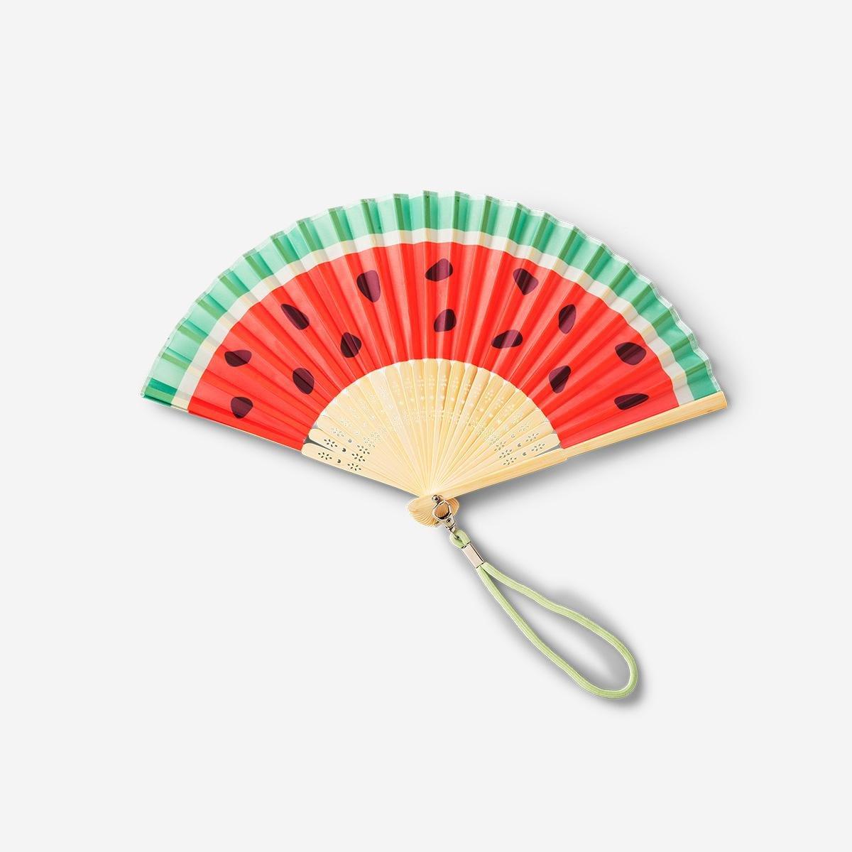 Multicolour Watermelon Foldable Fan