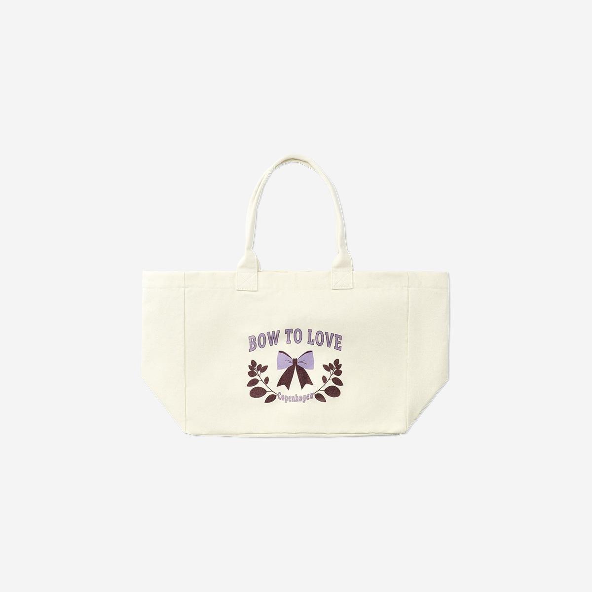 White Bow Shopper Bag