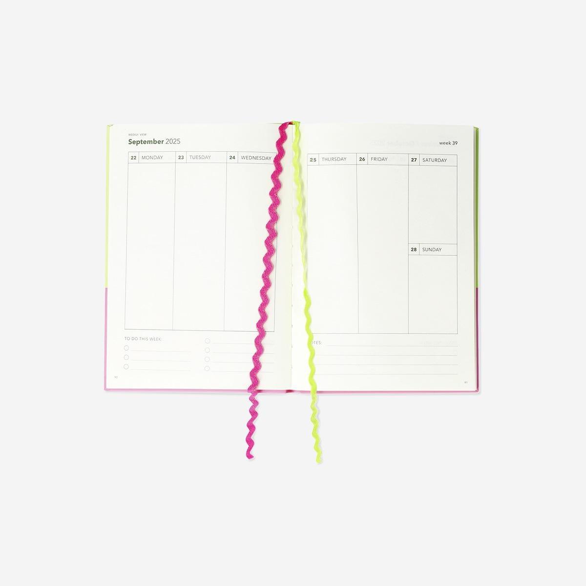 Multicolour Study Planner 18 Months - English