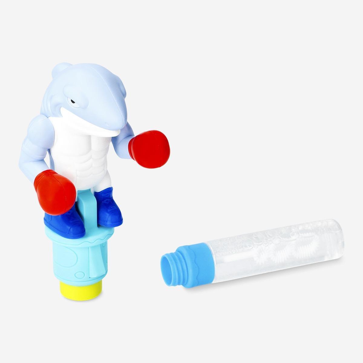 Blue Punching Sharks Soap Bubbles