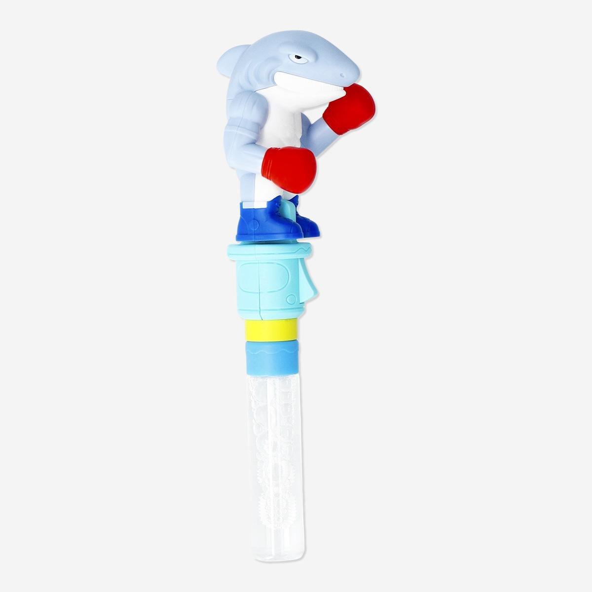 Blue Punching Sharks Soap Bubbles