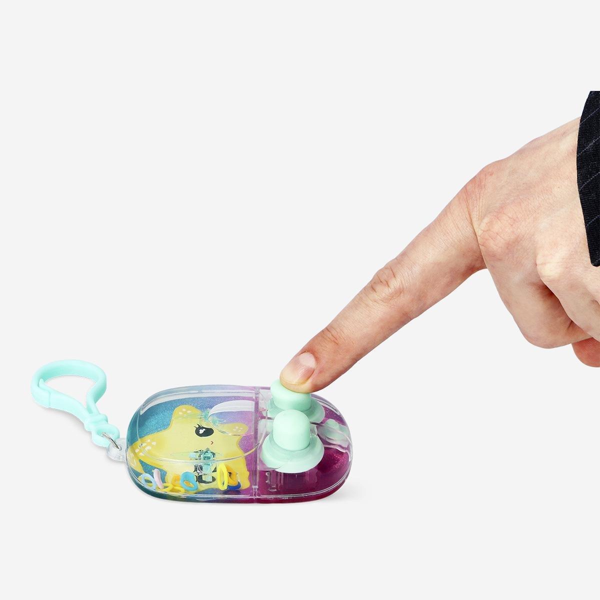 Multicolour Mini Water Game With Keychain