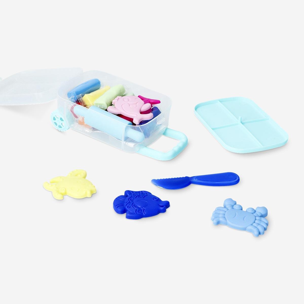 Multicolour Kids Dough Set In Suitcase - 19 Pcs