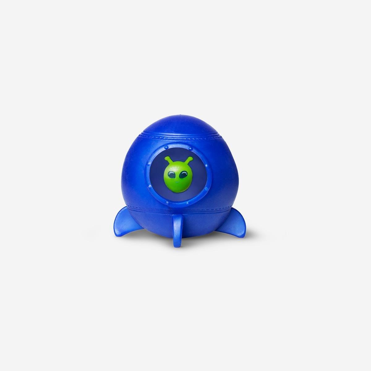 Blue Spaceship Press Me Toy