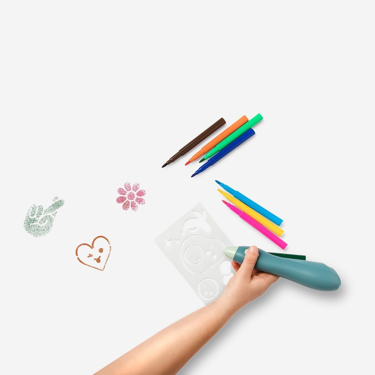 Multicolour Marker Electronic Blowing Pen
