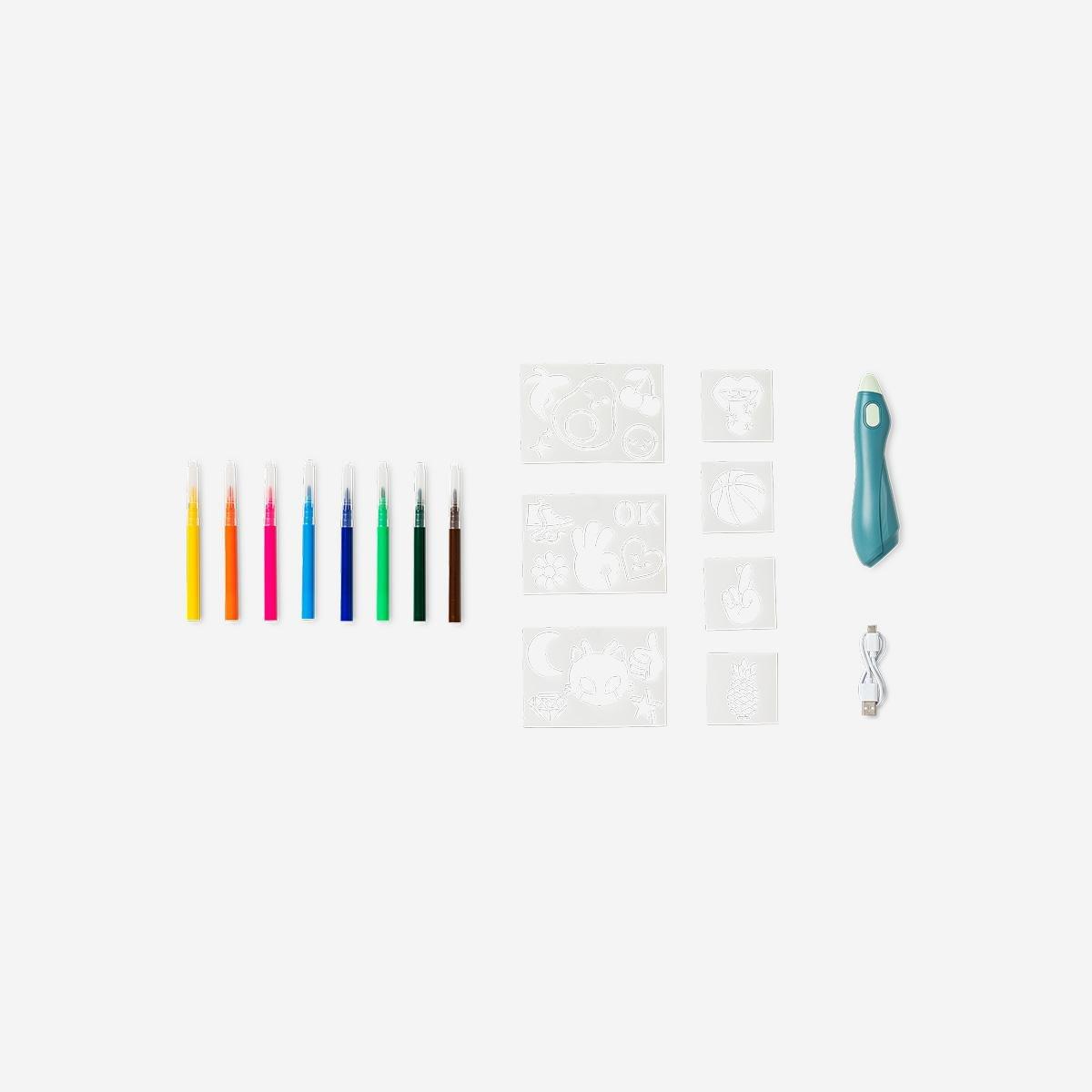 Multicolour Marker Electronic Blowing Pen