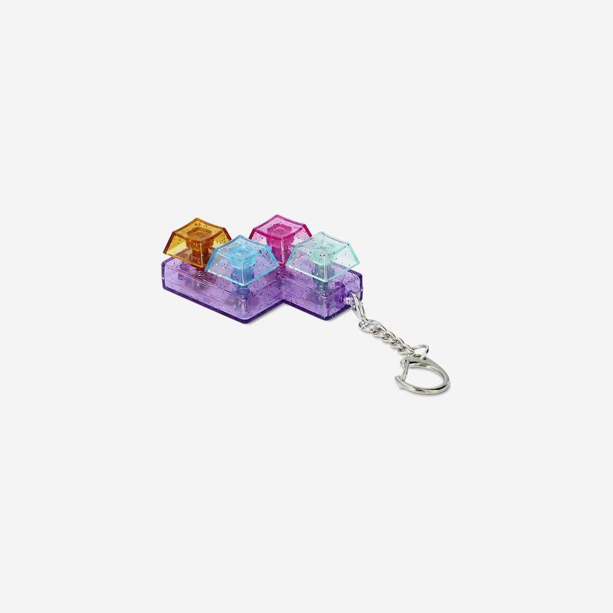 Multicolour Glittery Click Toy Key Ring