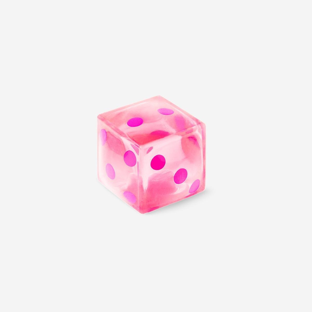 Pink Dice Press Me Toy