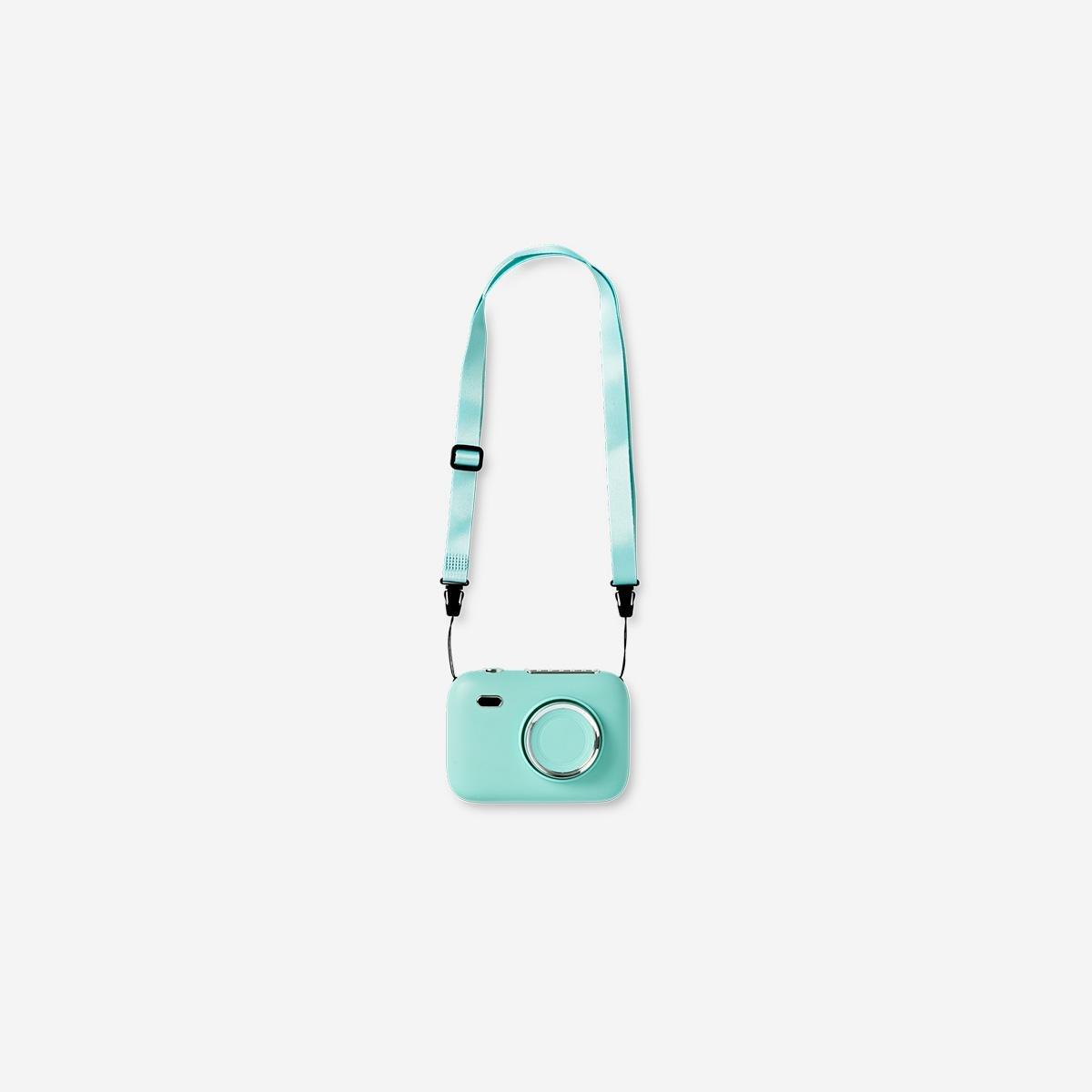 Green Handheld Camera Fan