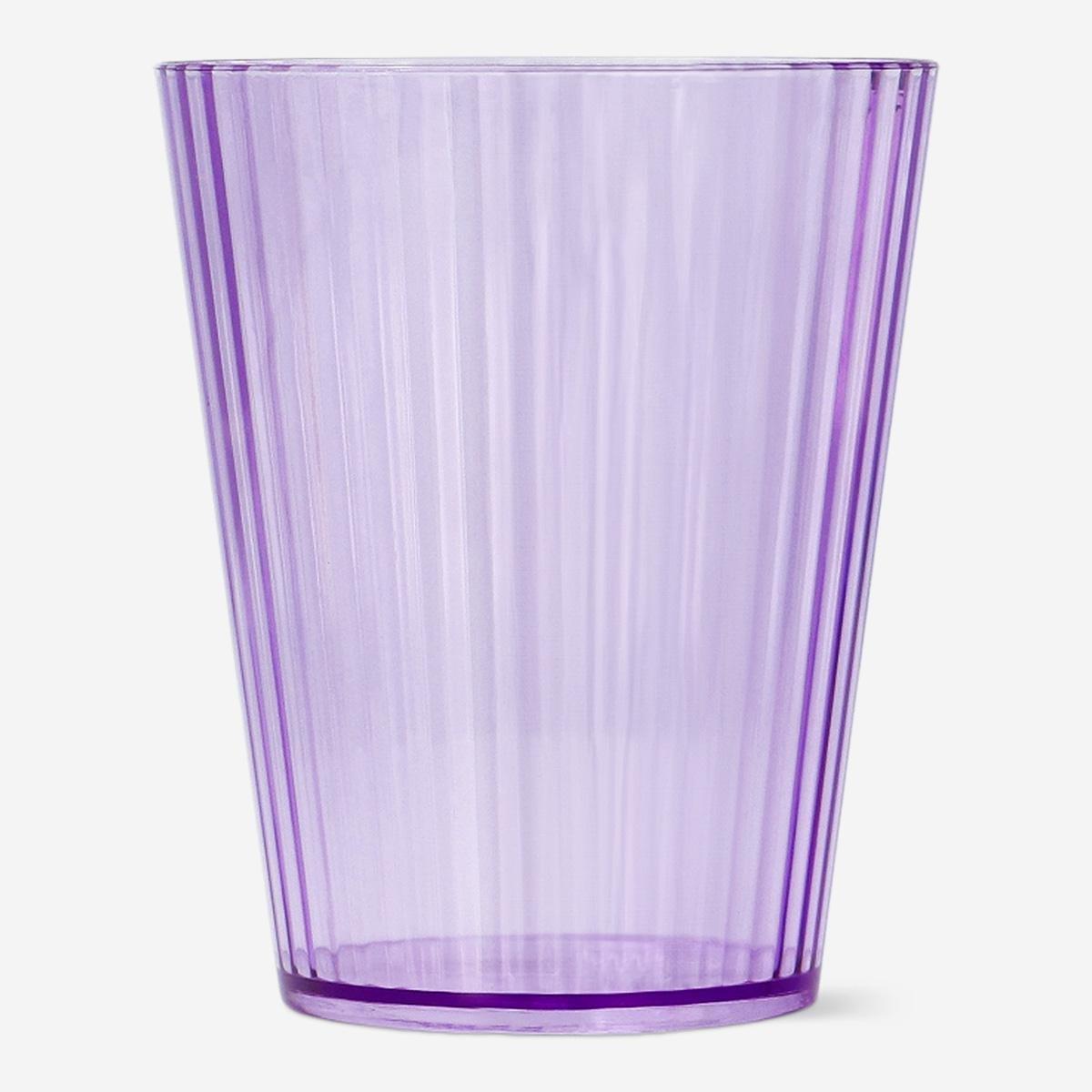 Purple Plastic Drinking Glass - 330 Ml
