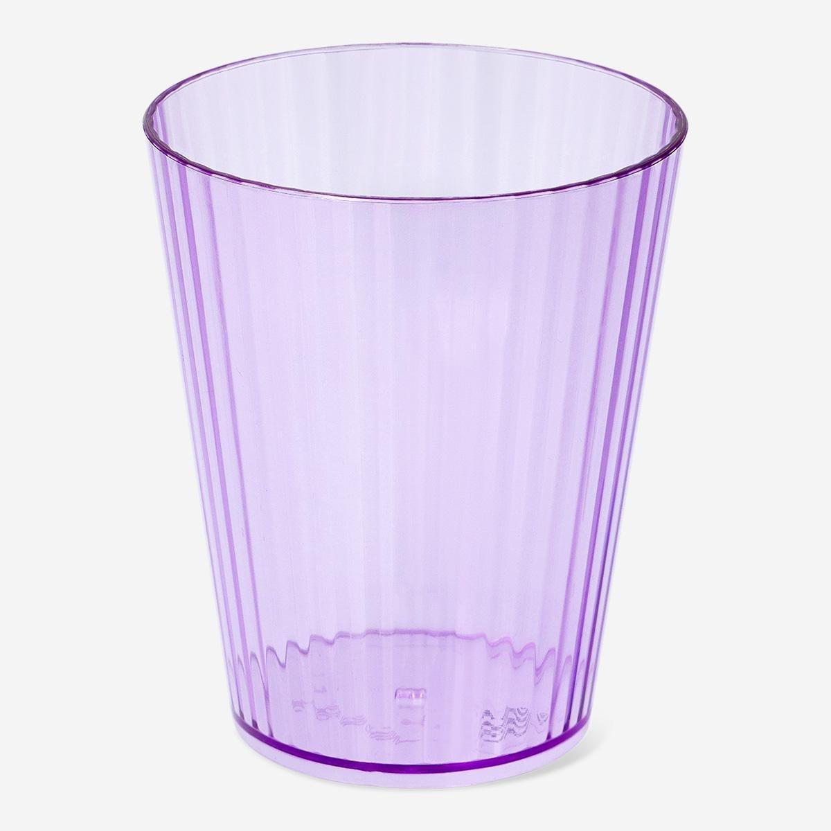 Purple Plastic Drinking Glass - 330 Ml