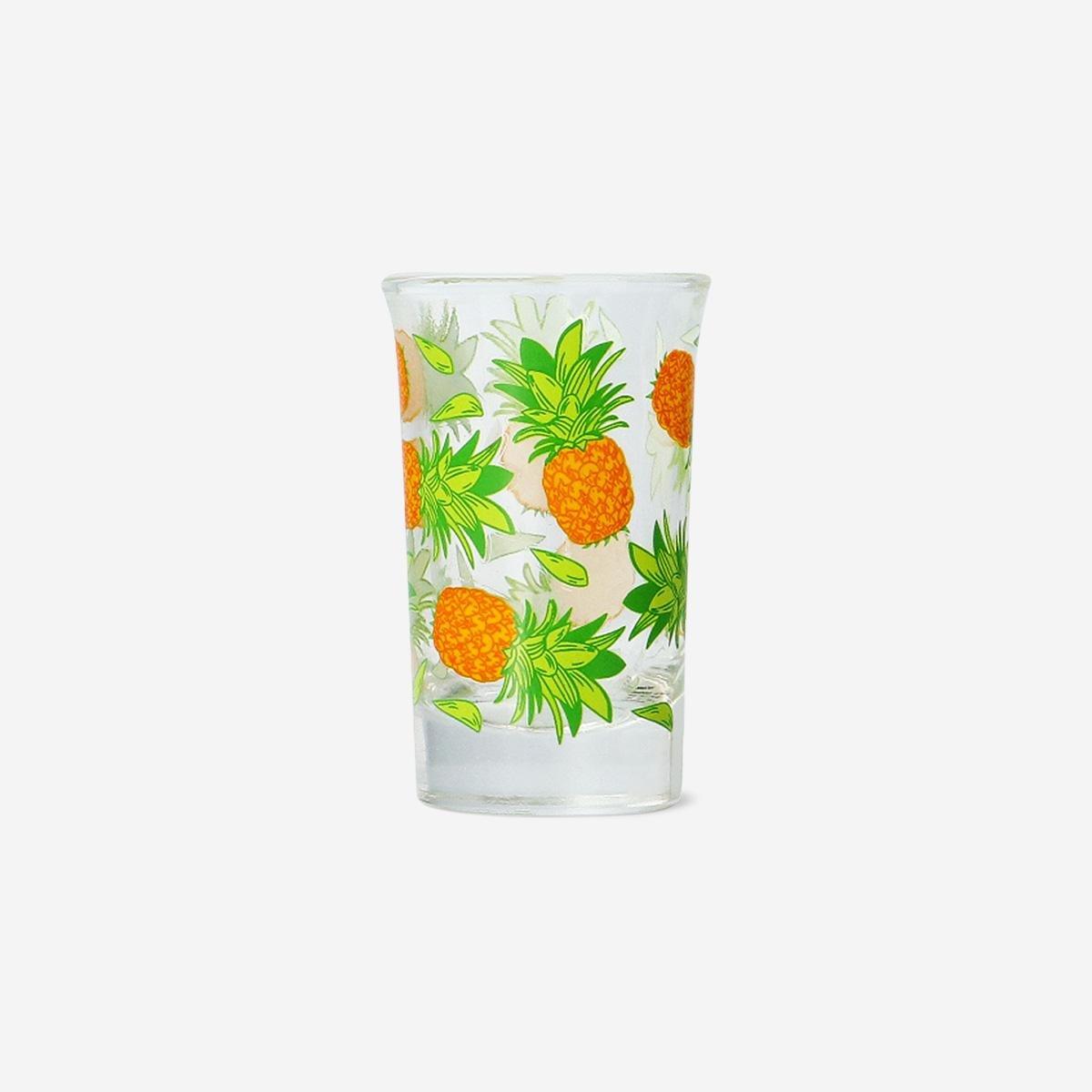 Multicolour Pineapples Mini Drinking Glass