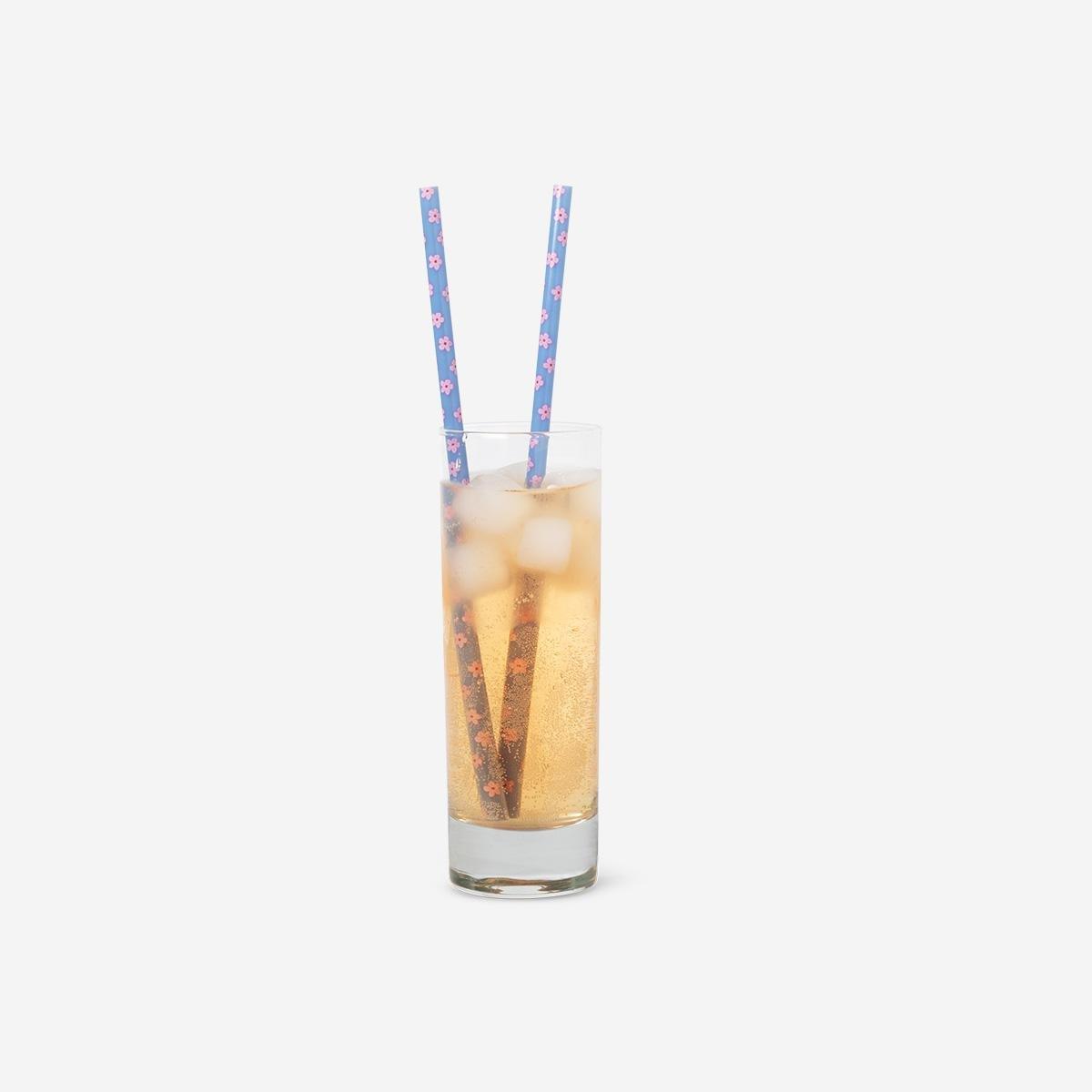 Pink Colour Changing Straws - 8 Pcs
