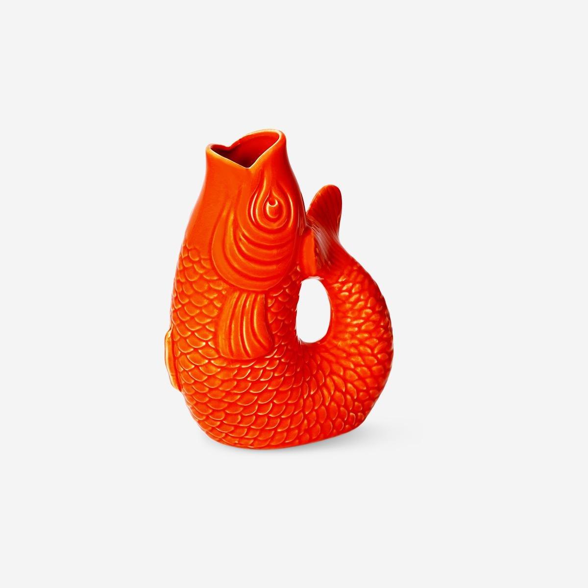 Orange Fish Shaped Vase