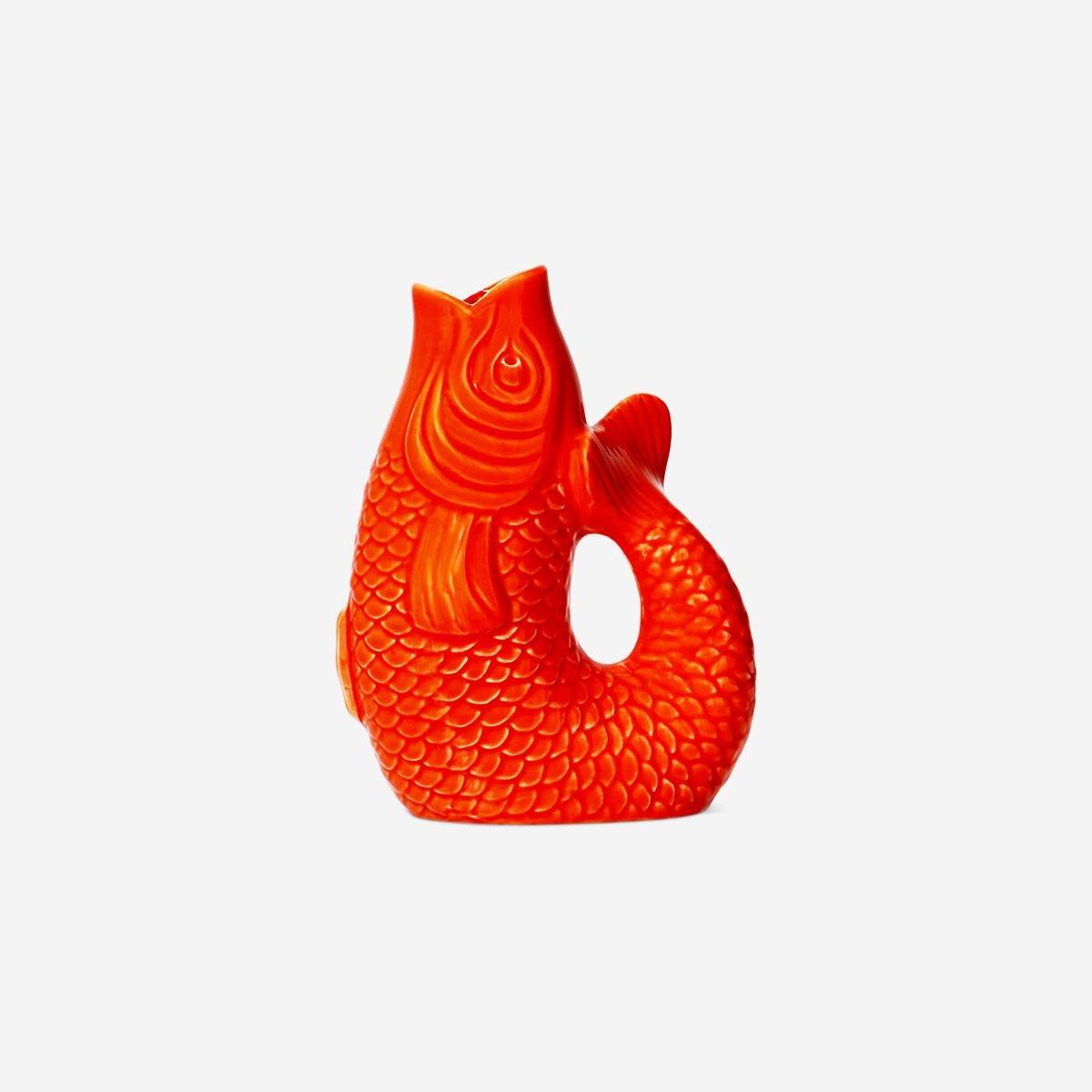 Orange Fish Shaped Vase
