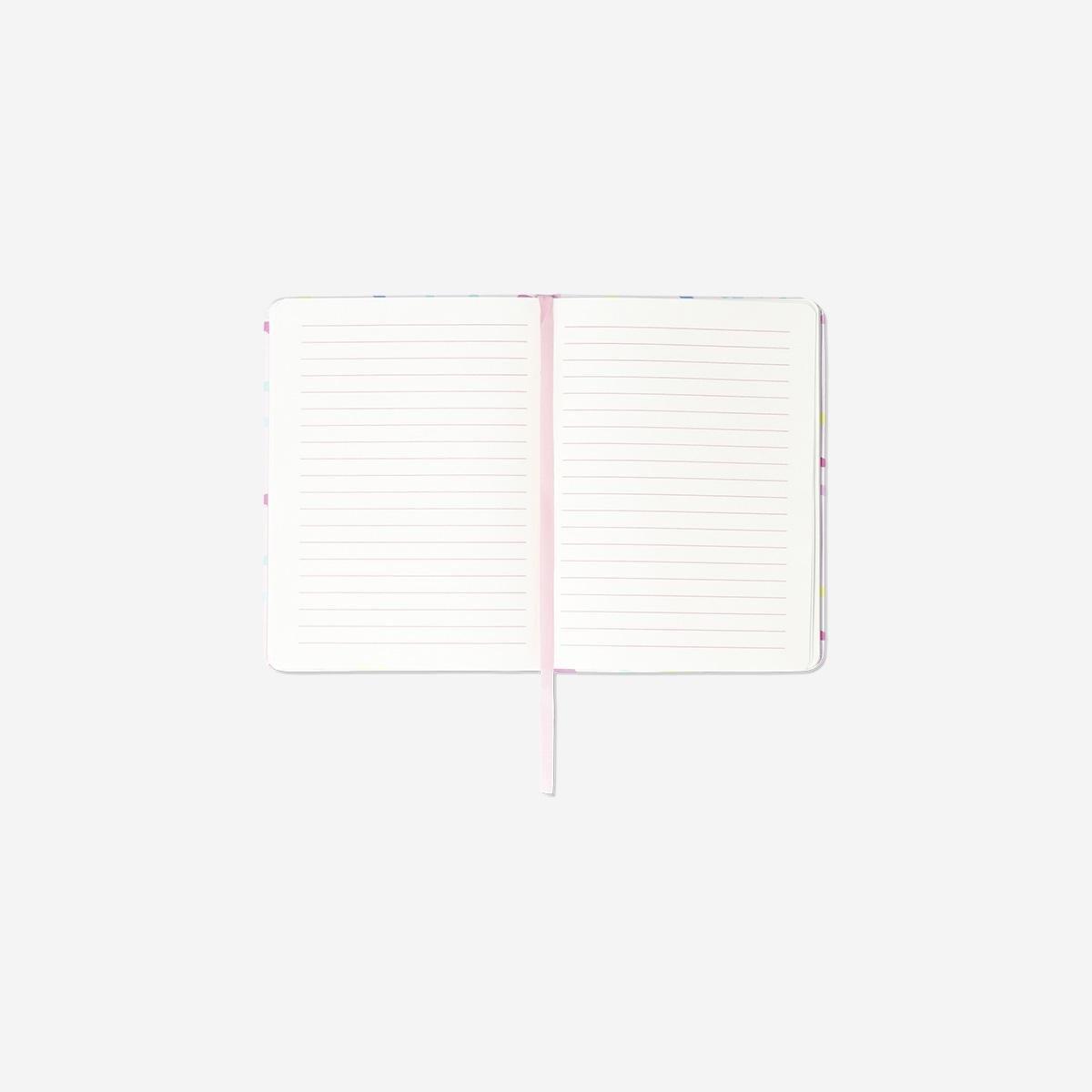 Multicolour Notebook With Glitter Rainbow