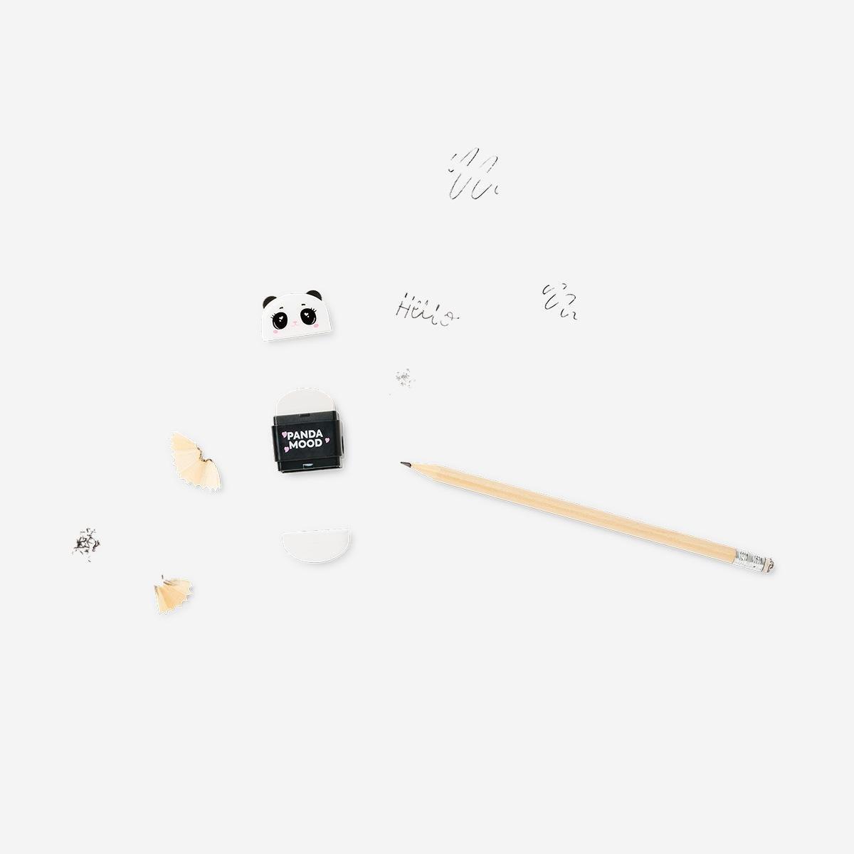 Multicolour Sharpener Panda Eraser