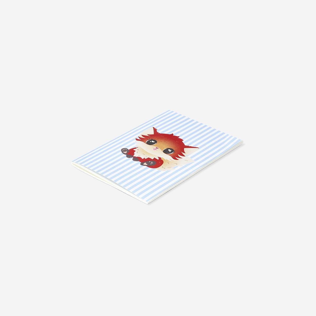 Multicolour A5 Fox Icon Exercise Book