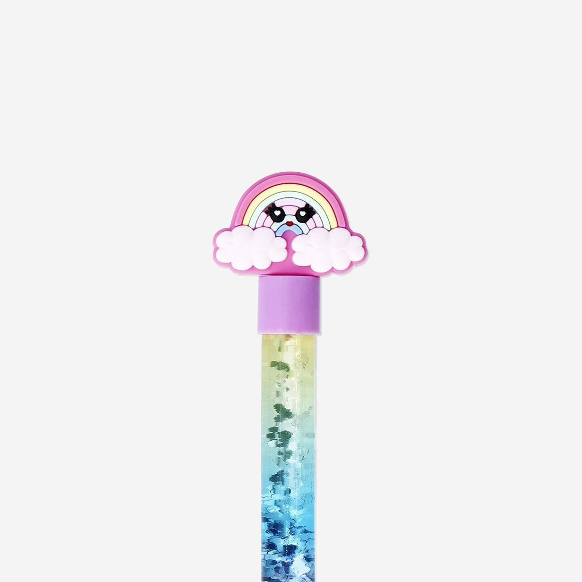 Multicolour Rainbow Gel Ink Pen - Black Ink