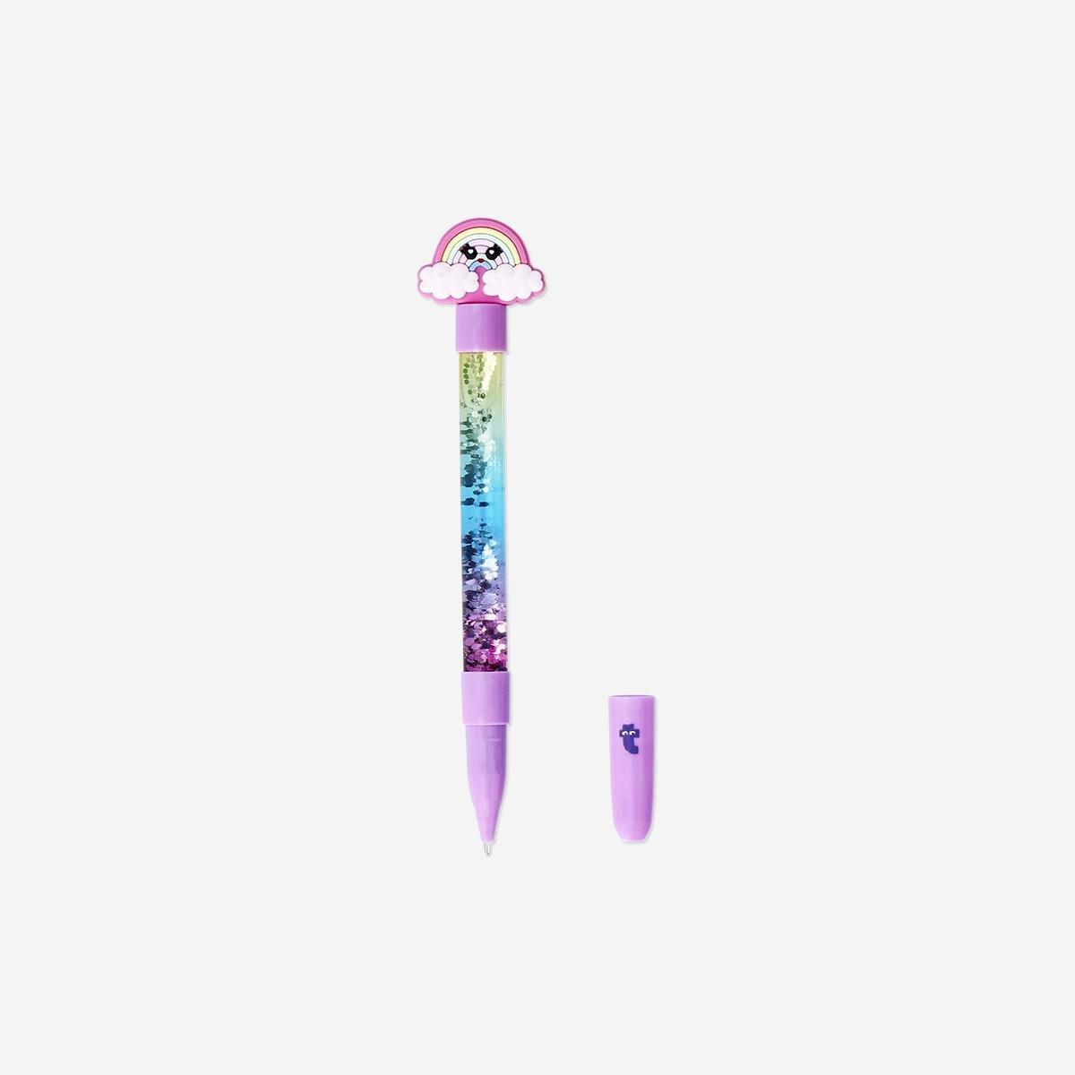 Multicolour Rainbow Gel Ink Pen - Black Ink