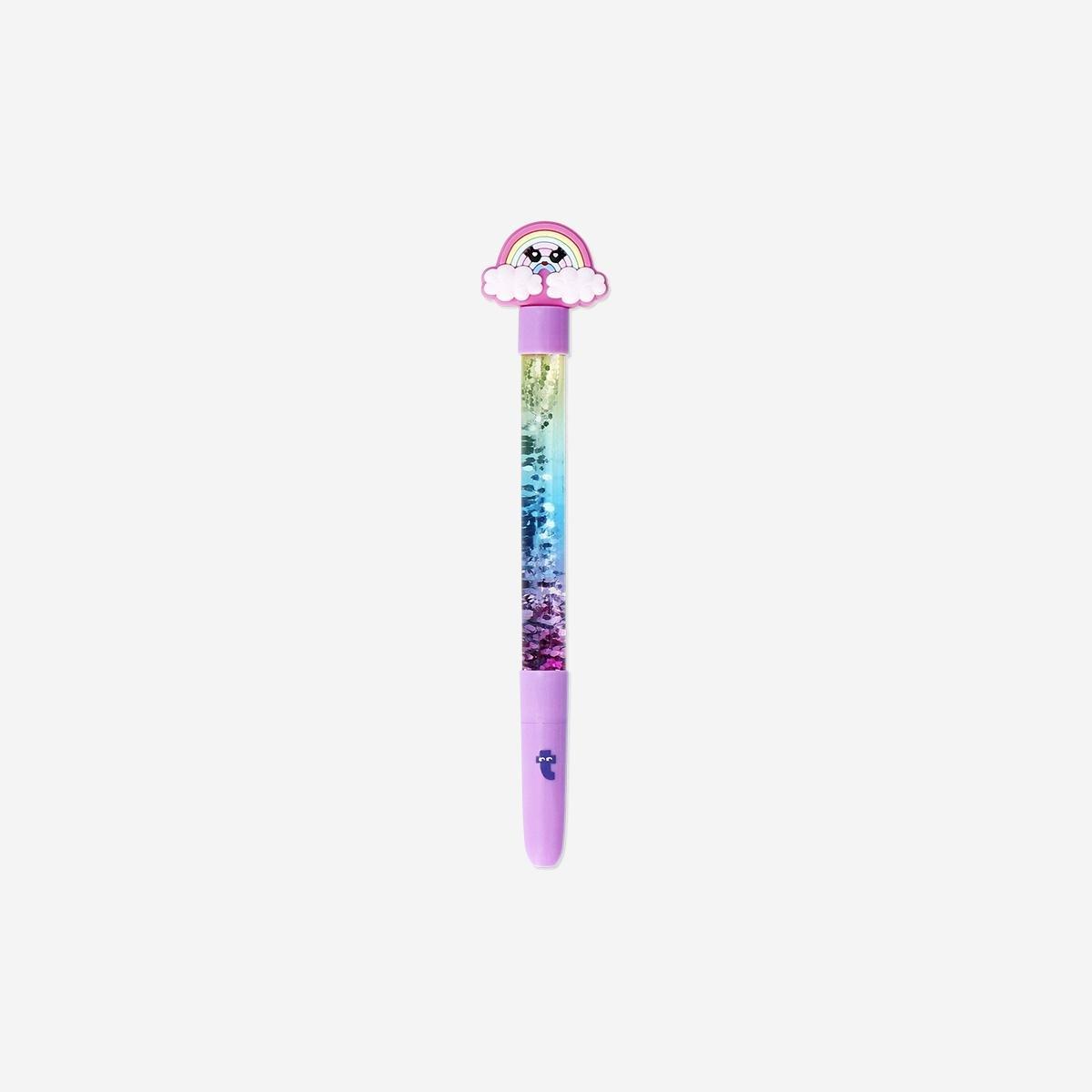 Multicolour Rainbow Gel Ink Pen - Black Ink